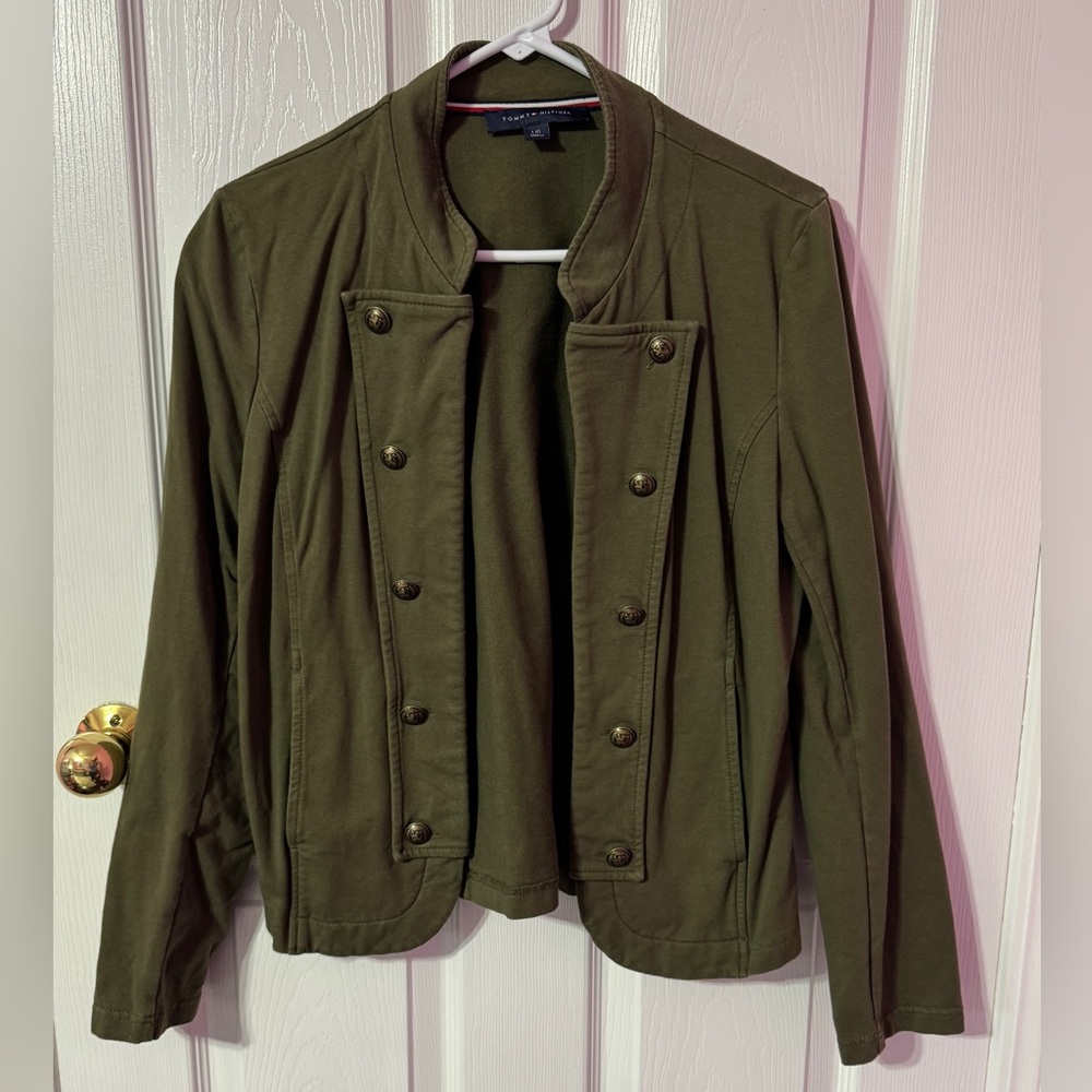 Tommy Hilfiger Olive Military-Style Women's Jacket